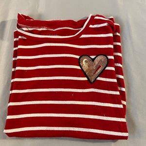 Red and white striped t-shirt from Aeropostale